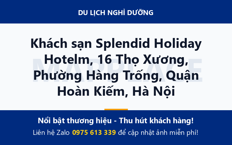 Khách sạn Splendid Holiday Hotelm, 16 Thọ Xương, Phường Hàng Trống, Quận Hoàn Kiếm, Hà Nội