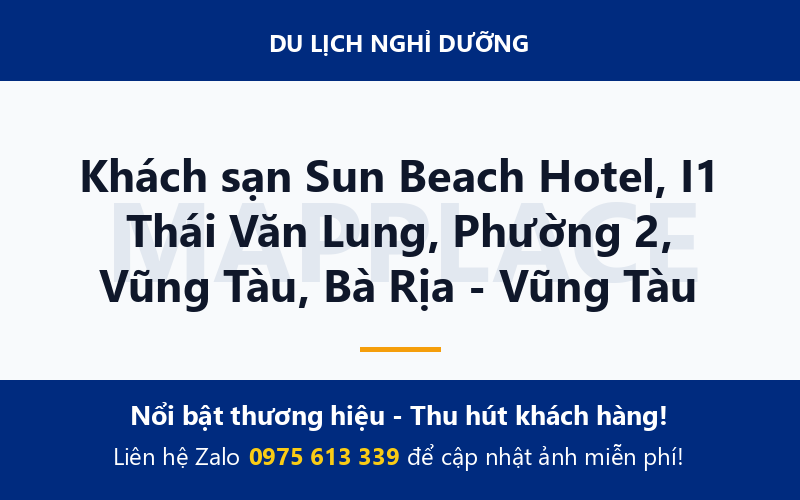 Khách sạn Sun Beach Hotel, I1 Thái Văn Lung, Phường 2, Vũng Tàu, Bà Rịa - Vũng Tàu