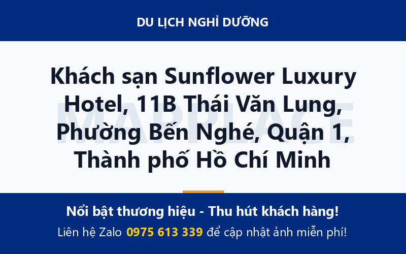 Khách sạn Sunflower Luxury Hotel, 11B Thái Văn Lung, Phường Bến Nghé, Quận 1, Thành phố Hồ Chí Minh