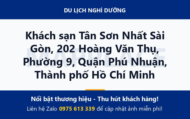 Khách sạn Tân Sơn Nhất Sài Gòn, 202 Hoàng Văn Thụ, Phường 9, Quận Phú Nhuận, Thành phố Hồ Chí Minh