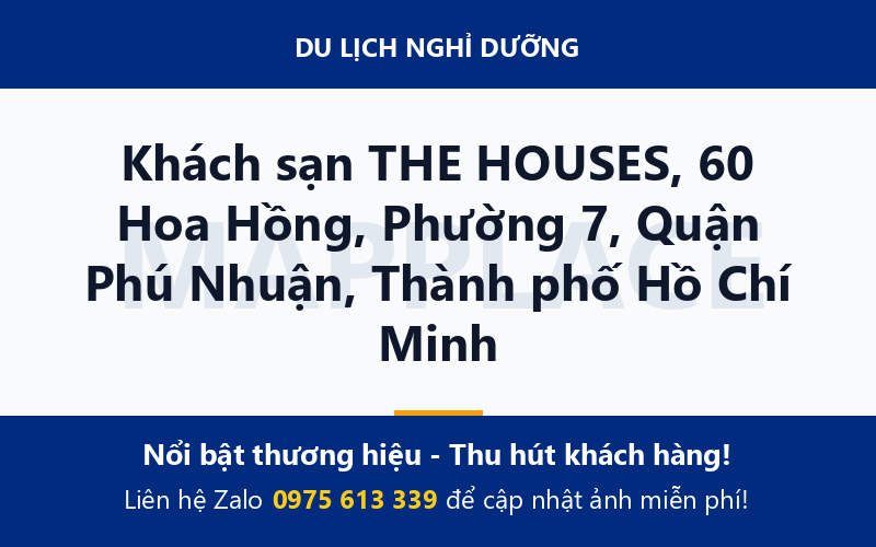 Khách sạn THE HOUSES, 60 Hoa Hồng, Phường 7, Quận Phú Nhuận, Thành phố Hồ Chí Minh