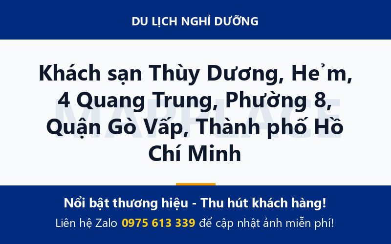 Khách sạn Thùy Dương, Hẻm, 4 Quang Trung, Phường 8, Quận Gò Vấp, Thành phố Hồ Chí Minh
