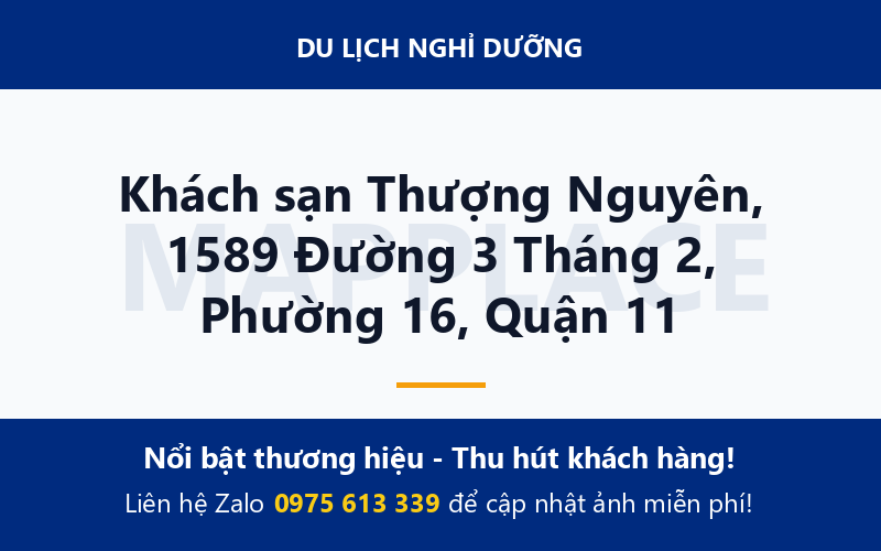 Khách sạn Thượng Nguyên, 1589 Đường 3 Tháng 2, Phường 16, Quận 11
