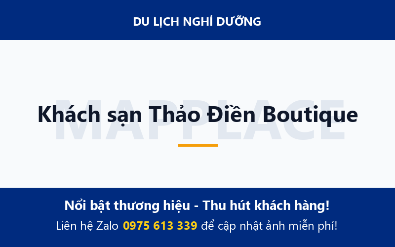 Khách sạn Thảo Điền Boutique
