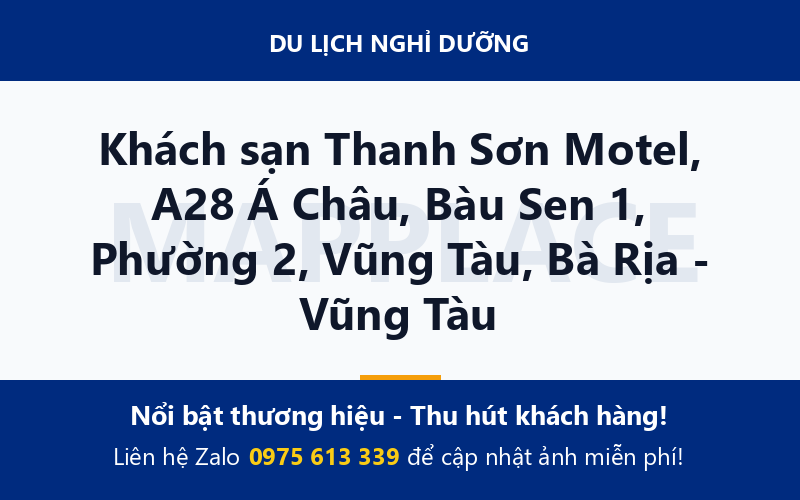 Khách sạn Thanh Sơn Motel, A28 Á Châu, Bàu Sen 1, Phường 2, Vũng Tàu, Bà Rịa - Vũng Tàu