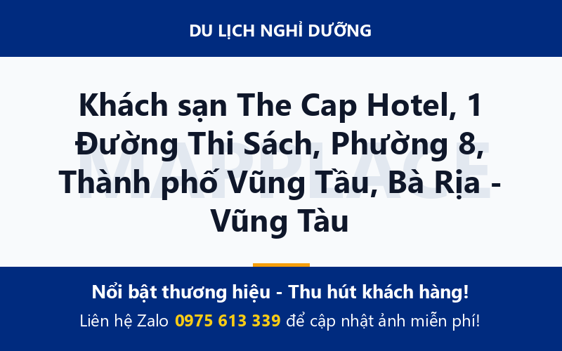 Khách sạn The Cap Hotel, 1 Đường Thi Sách, Phường 8, Thành phố Vũng Tầu, Bà Rịa - Vũng Tàu