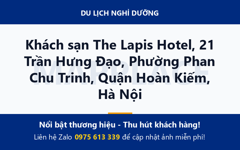 Khách sạn The Lapis Hotel, 21 Trần Hưng Đạo, Phường Phan Chu Trinh, Quận Hoàn Kiếm, Hà Nội