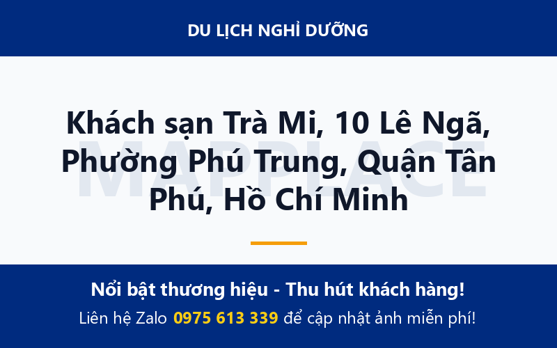 Khách sạn Trà Mi, 10 Lê Ngã, Phường Phú Trung, Quận Tân Phú, Hồ Chí Minh