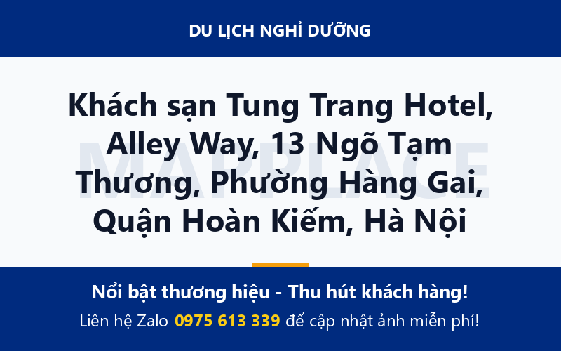 Khách sạn Tung Trang Hotel, Alley Way, 13 Ngõ Tạm Thương, Phường Hàng Gai, Quận Hoàn Kiếm, Hà Nội