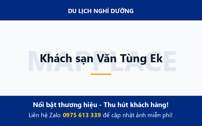 Khách sạn Văn Tùng Ek