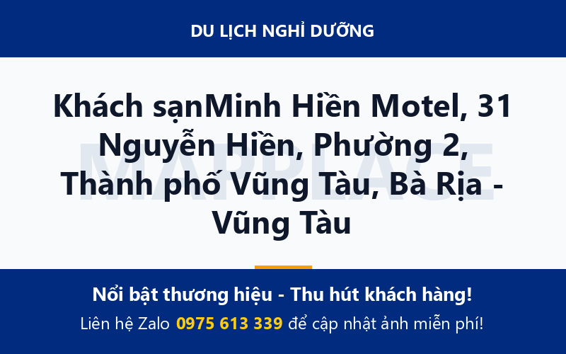Khách sạnMinh Hiền Motel, 31 Nguyễn Hiền, Phường 2, Thành phố Vũng Tàu, Bà Rịa - Vũng Tàu