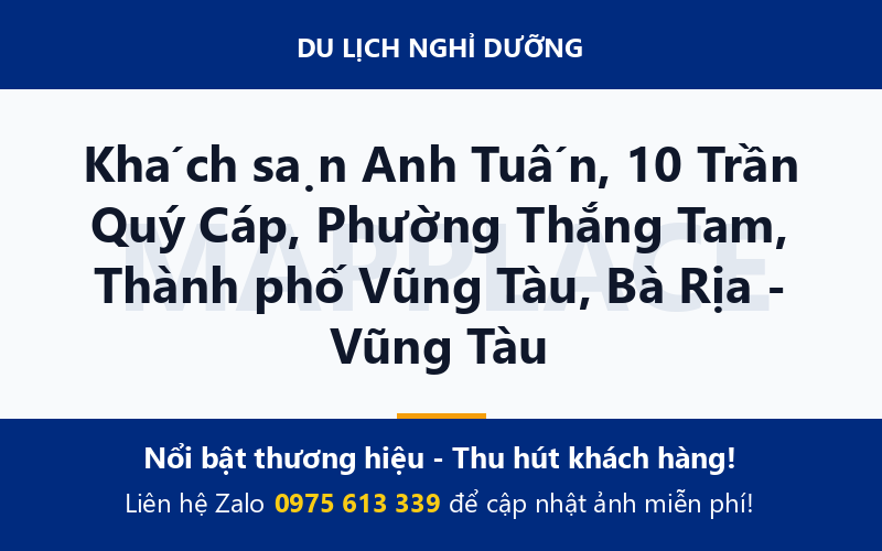 Khách sạn Anh Tuấn, 10 Trần Quý Cáp, Phường Thắng Tam, Thành phố Vũng Tàu, Bà Rịa - Vũng Tàu