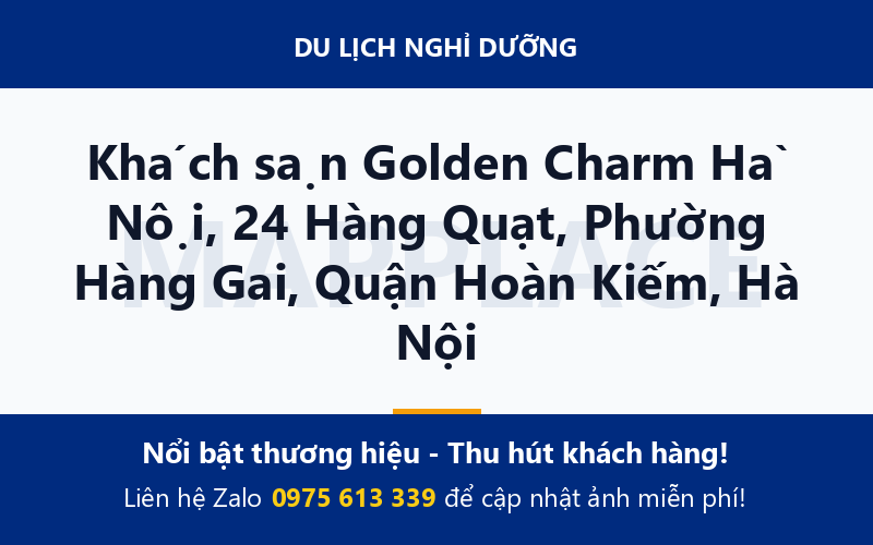 Khách sạn Golden Charm Hà Nội, 24 Hàng Quạt, Phường Hàng Gai, Quận Hoàn Kiếm, Hà Nội