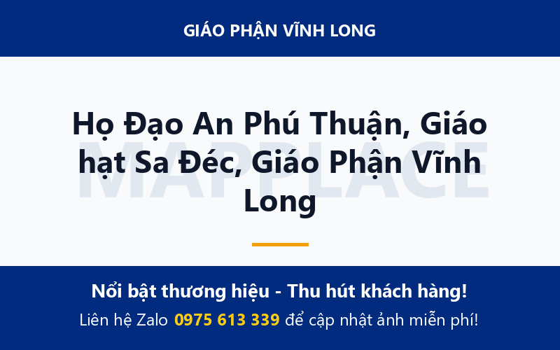 Họ Đạo An Phú Thuận, Giáo hạt Sa Đéc, Giáo Phận Vĩnh Long