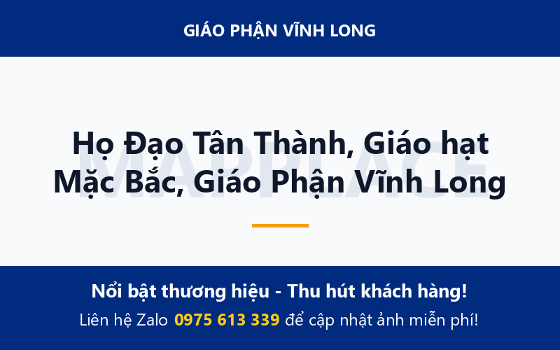 Họ Đạo Tân Thành, Giáo hạt Mặc Bắc, Giáo Phận Vĩnh Long