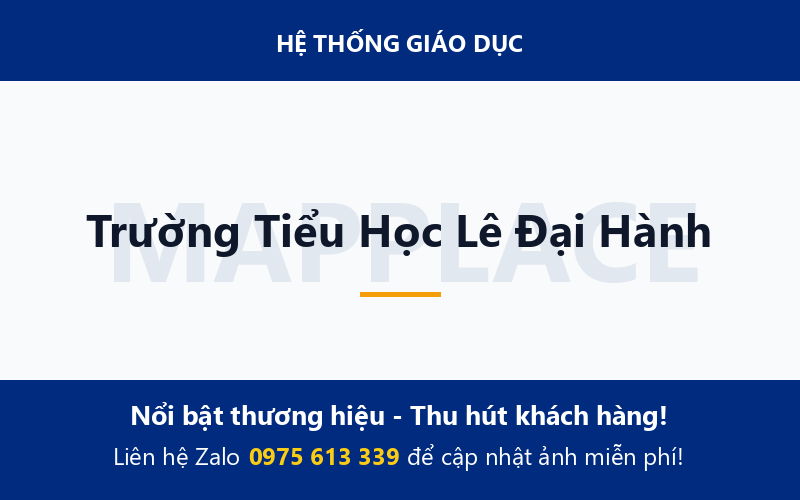 Trường Tiểu Học Lê Đại Hành