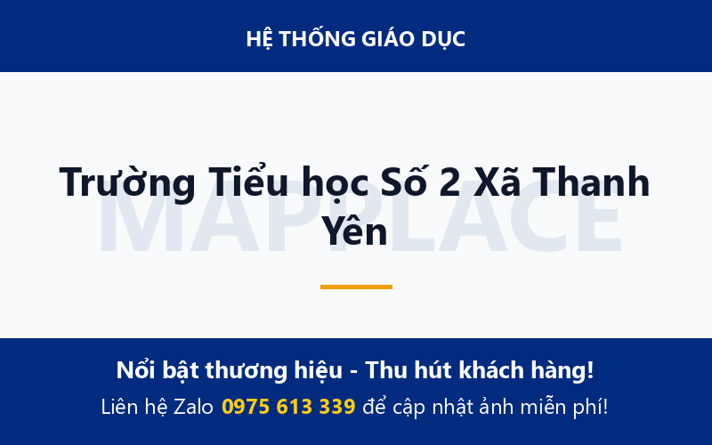 Trường Tiểu học Số 2 Xã Thanh Yên