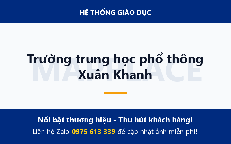 Trường trung học phổ thông Xuân Khanh