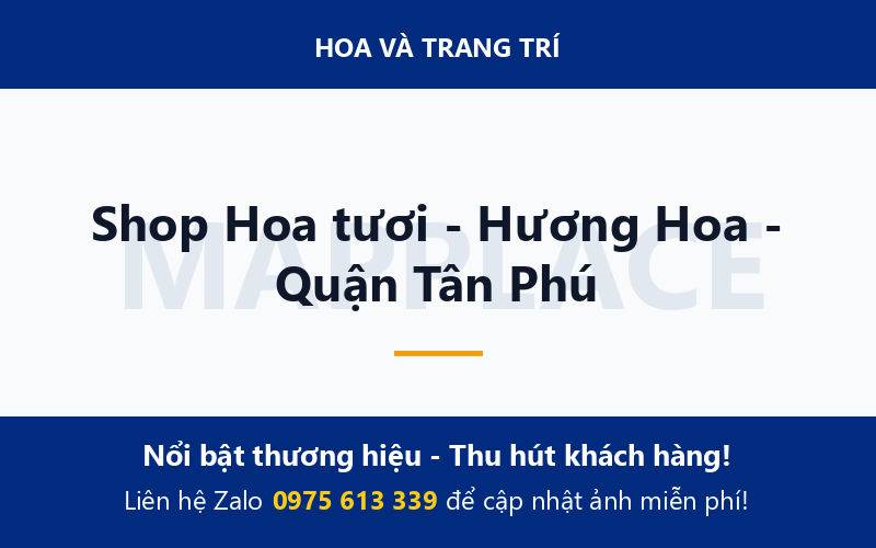 Shop Hoa tươi - Hương Hoa - Quận Tân Phú