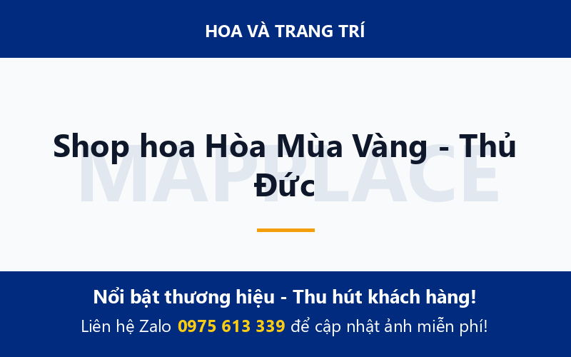 Shop hoa Hòa Mùa Vàng - Thủ Đức