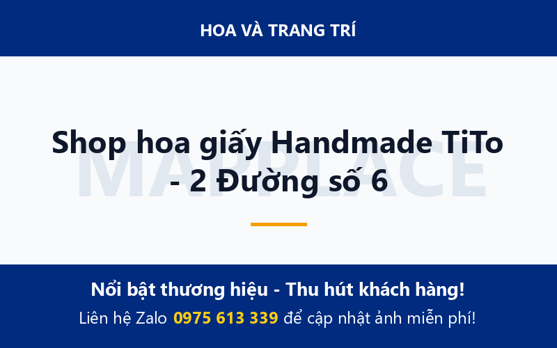 Shop hoa giấy Handmade TiTo - 2 Đường số 6