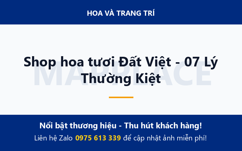 Shop hoa tươi Đất Việt - 07 Lý Thường Kiệt