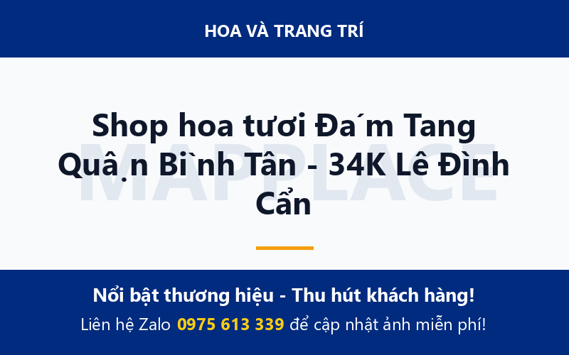 Shop hoa tươi Đám Tang Quận Bình Tân - 34K Lê Đình Cẩn