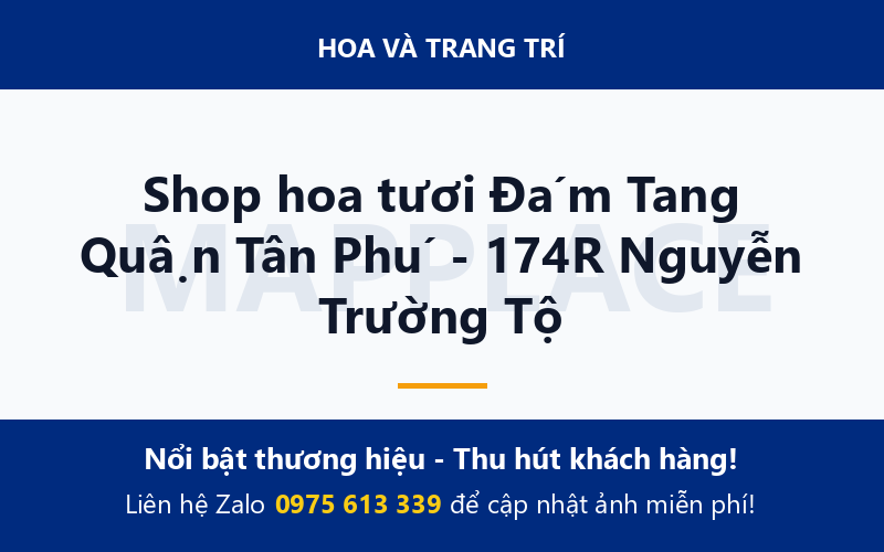 Shop hoa tươi Đám Tang Quận Tân Phú - 174R Nguyễn Trường Tộ