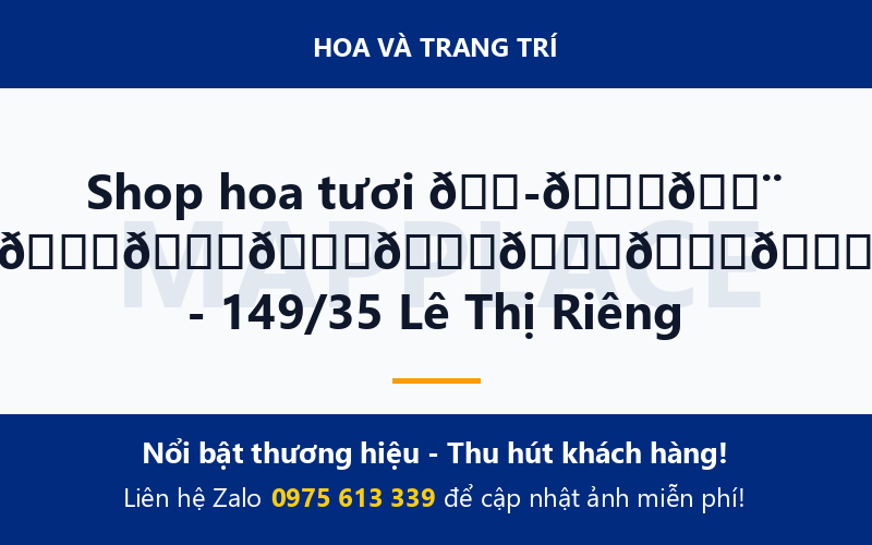 Shop hoa tươi 𝐭𝐚𝐨 𝐅𝐋𝐎𝐑𝐈𝐒𝐓 - 149/35 Lê Thị Riêng