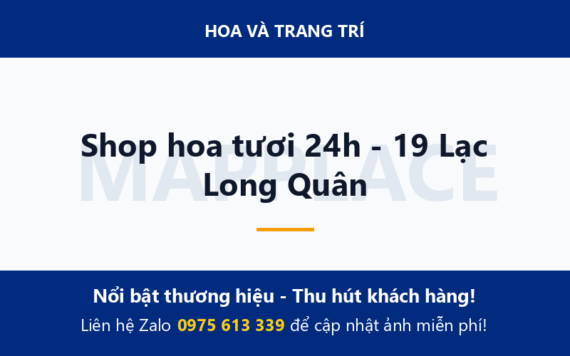 Shop hoa tươi 24h - 19 Lạc Long Quân