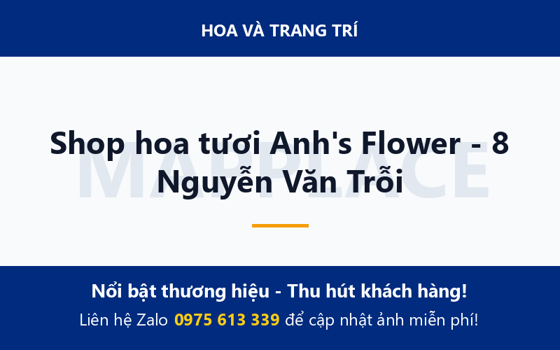 Shop hoa tươi Anh's Flower - 8 Nguyễn Văn Trỗi