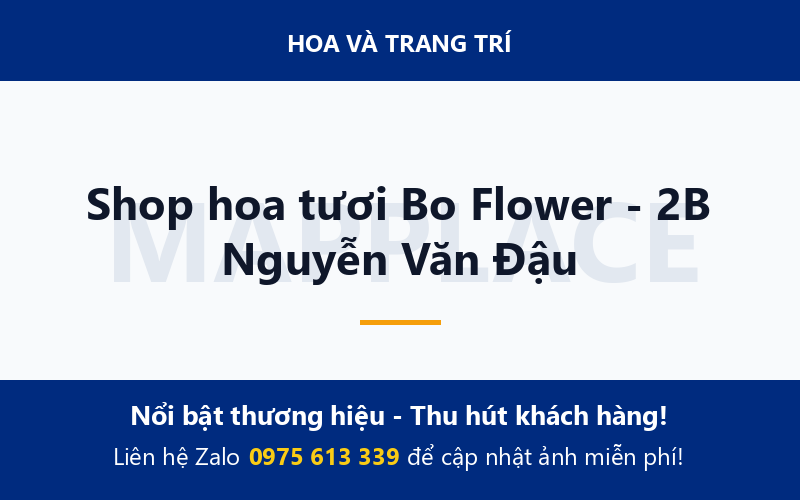 Shop hoa tươi Bo Flower - 2B Nguyễn Văn Đậu