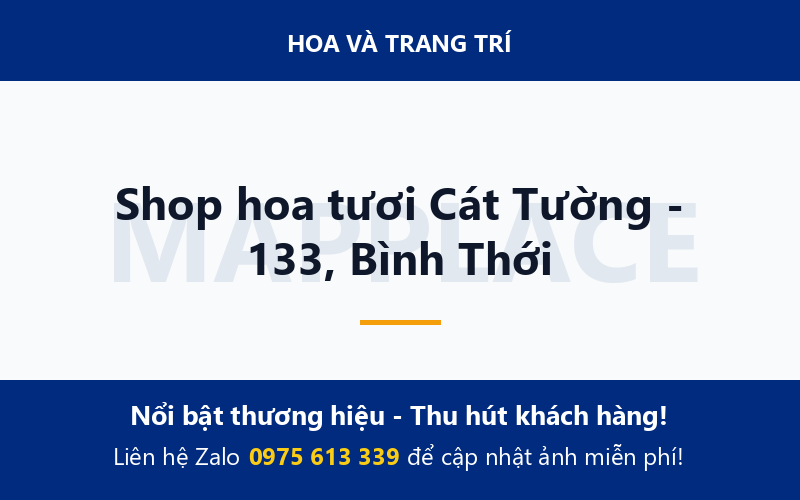 Shop hoa tươi Cát Tường - 133, Bình Thới