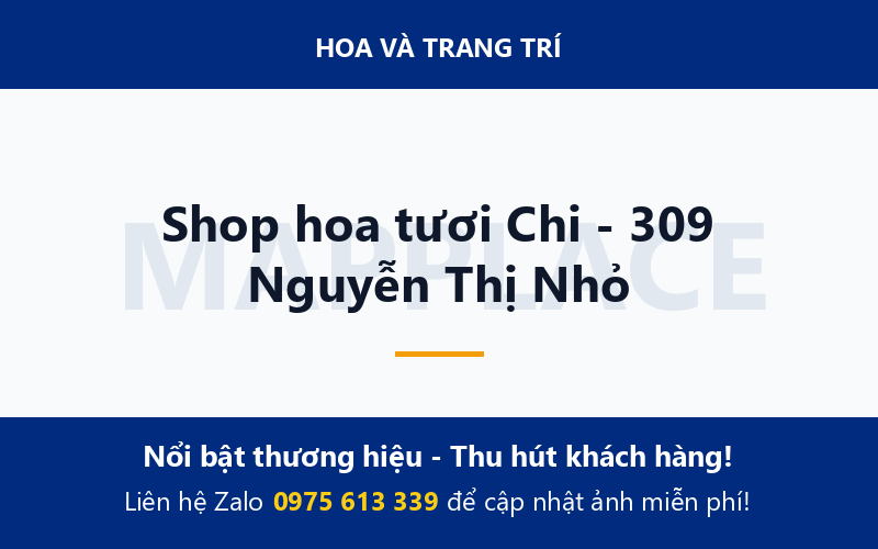 Shop hoa tươi Chi - 309 Nguyễn Thị Nhỏ
