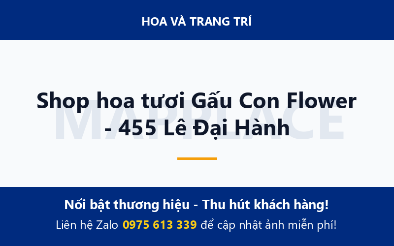 Shop hoa tươi Gấu Con Flower - 455 Lê Đại Hành