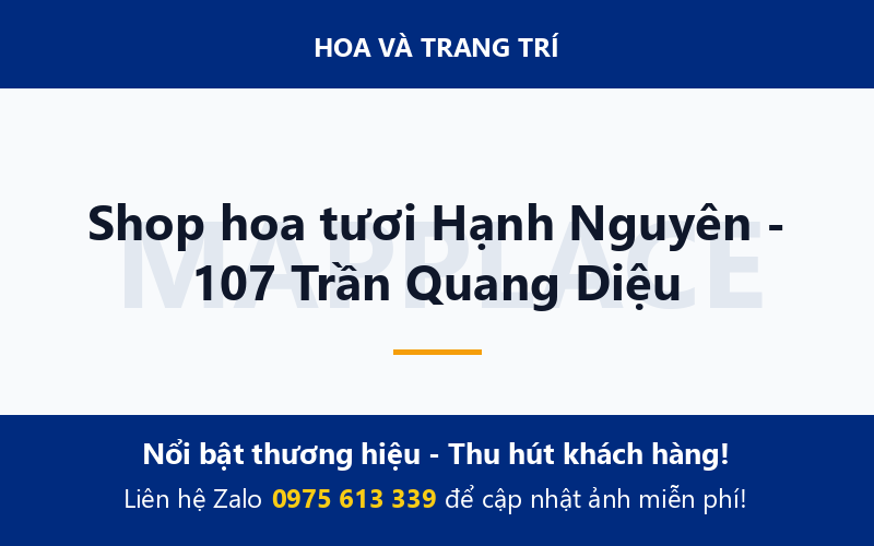 Shop hoa tươi Hạnh Nguyên - 107 Trần Quang Diệu