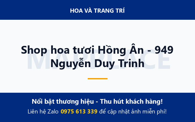Shop hoa tươi Hồng Ân - 949 Nguyễn Duy Trinh