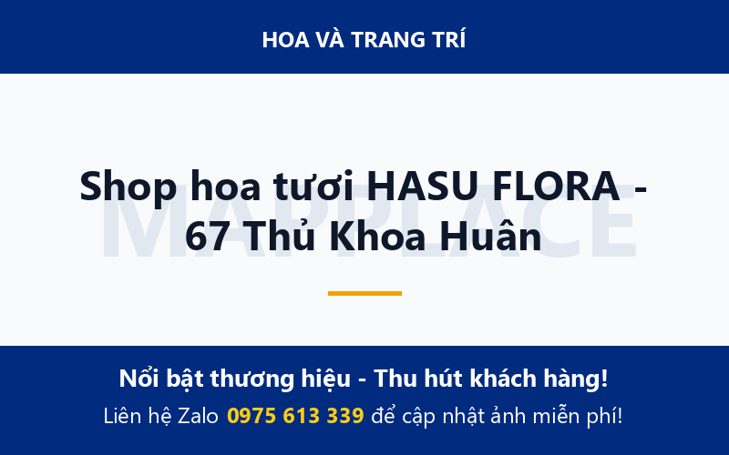 Shop hoa tươi HASU FLORA - 67 Thủ Khoa Huân