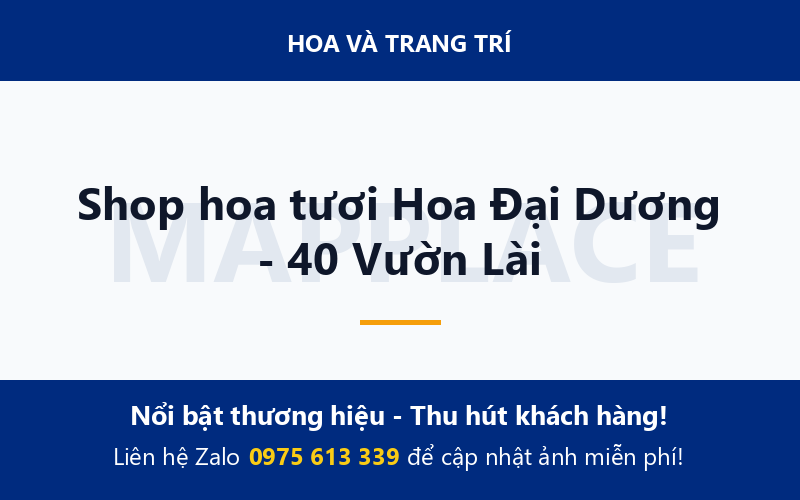 Shop hoa tươi Hoa Đại Dương - 40 Vườn Lài