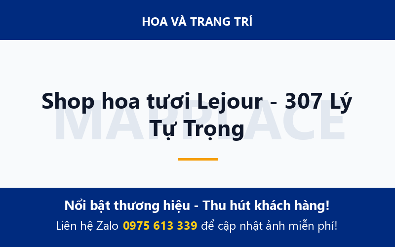 Shop hoa tươi Lejour - 307 Lý Tự Trọng