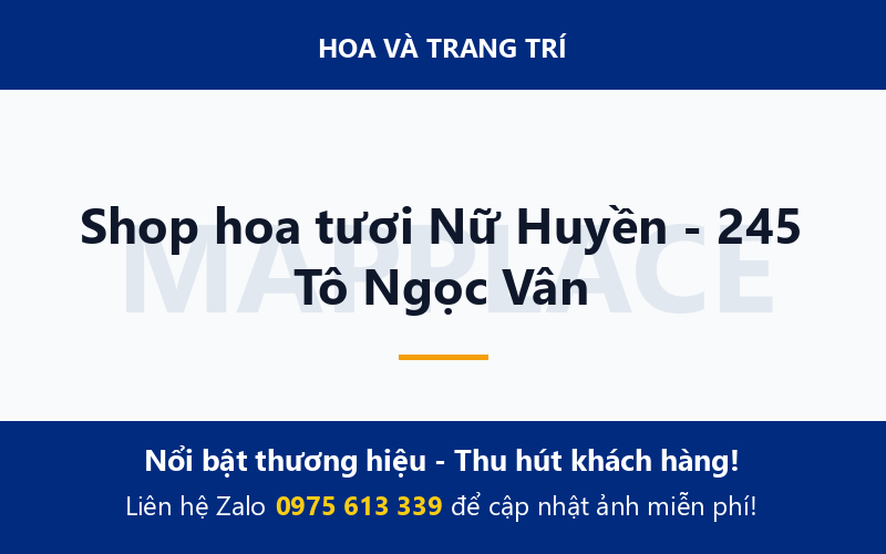 Shop hoa tươi Nữ Huyền - 245 Tô Ngọc Vân