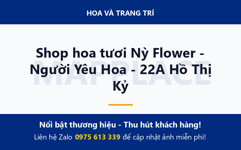 Shop hoa tươi Nỳ Flower - Người Yêu Hoa - 22A Hồ Thị Kỷ