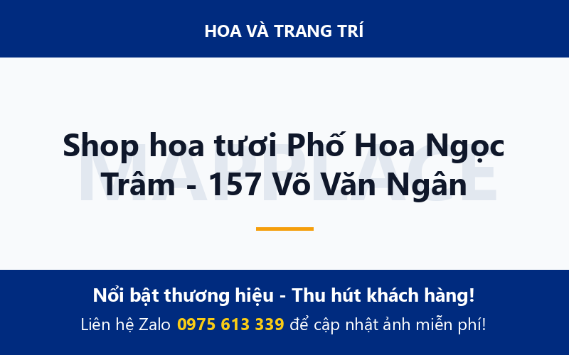 Shop hoa tươi Phố Hoa Ngọc Trâm - 157 Võ Văn Ngân