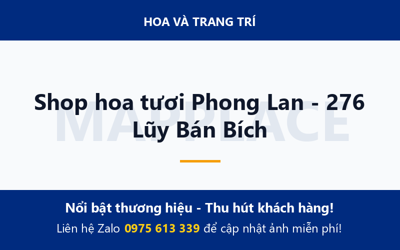 Shop hoa tươi Phong Lan - 276 Lũy Bán Bích
