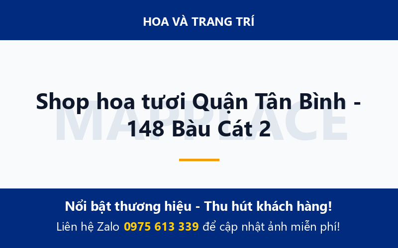 Shop hoa tươi Quận Tân Bình - 148 Bàu Cát 2