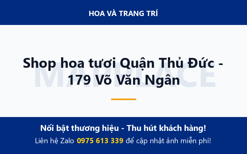 Shop hoa tươi Quận Thủ Đức - 179 Võ Văn Ngân