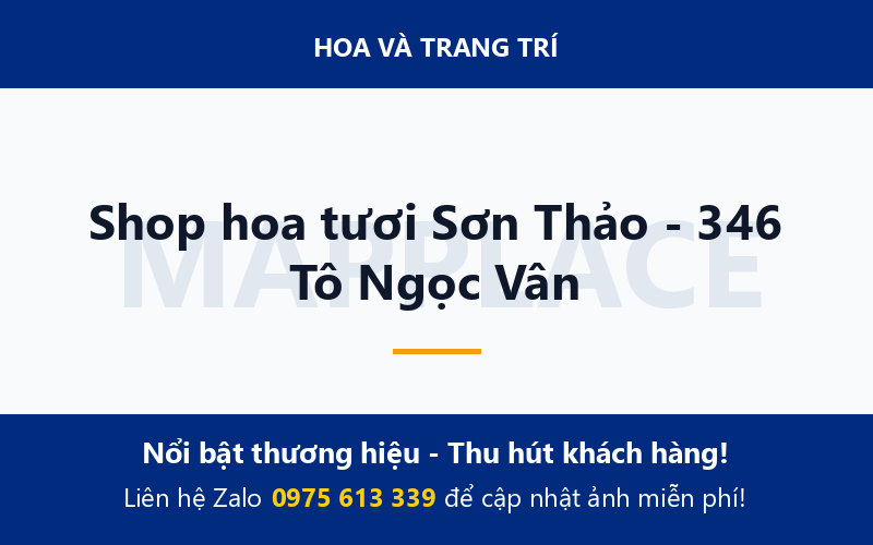 Shop hoa tươi Sơn Thảo - 346 Tô Ngọc Vân