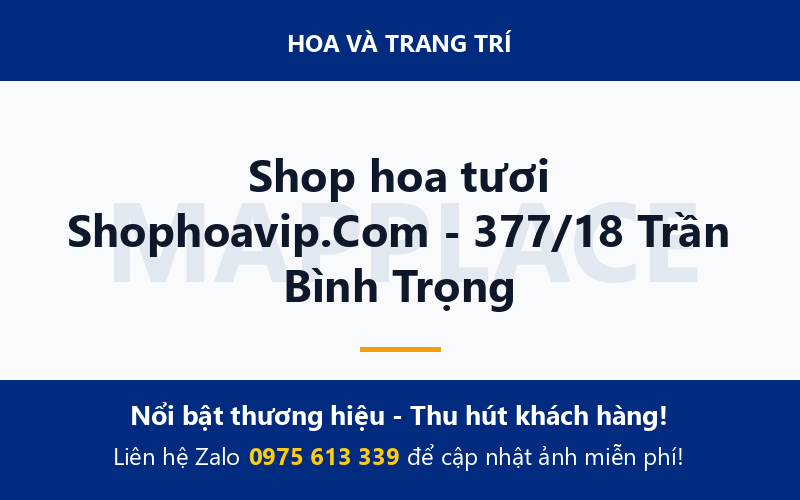 Shop hoa tươi Shophoavip.Com - 377/18 Trần Bình Trọng