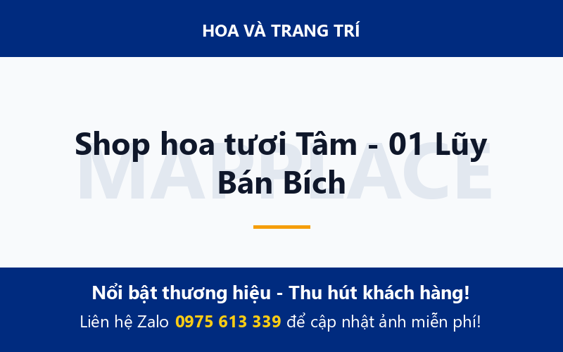 Shop hoa tươi Tâm - 01 Lũy Bán Bích