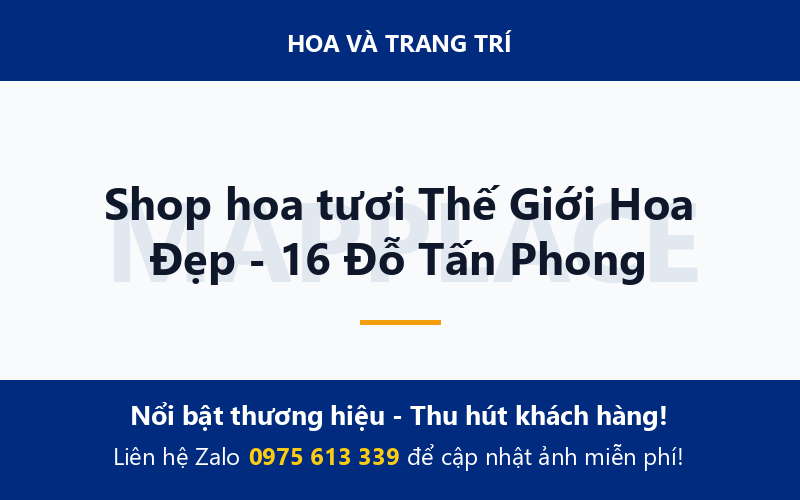 Shop hoa tươi Thế Giới Hoa Đẹp - 16 Đỗ Tấn Phong